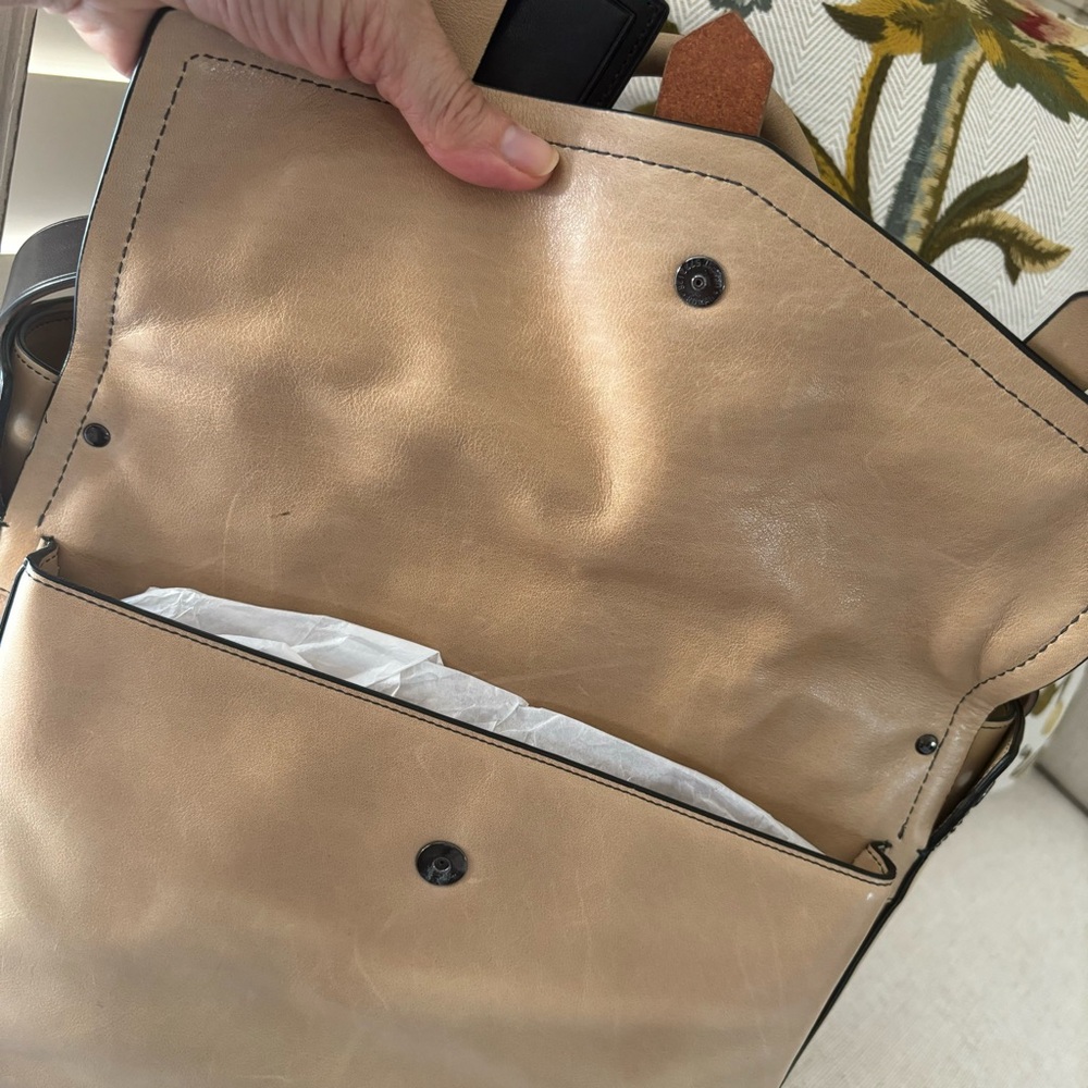 Reed Krakoff Bridle Boxer Tote - tan & black - Picture 10 of 13
